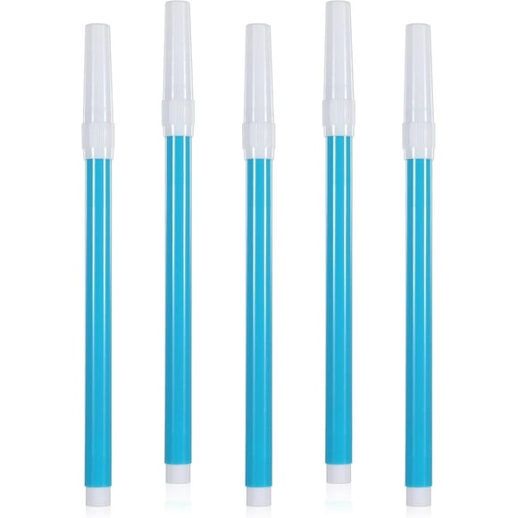 CD4-5 Pack Washable Fabric Sewing Markers Erasable Fabric Water Soluble Embroidery Marker Blue Temporary Marking Disappearing Erasable Ink Pen for Quilting Tailor's Dressmaking*04