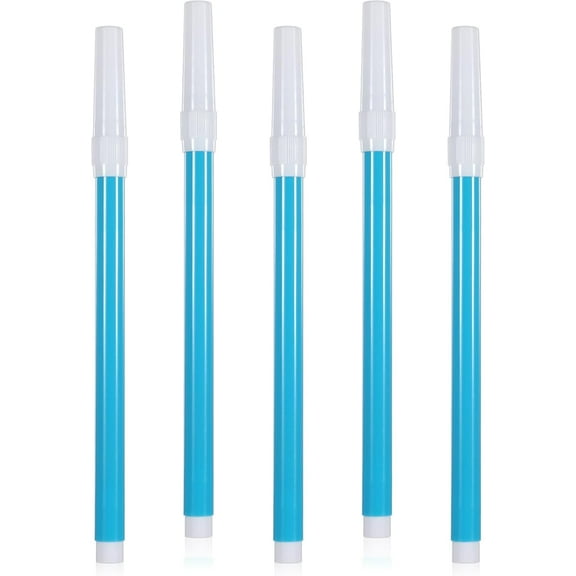 CD4-5 Pack Washable Fabric Sewing Markers Erasable Fabric Water Soluble Embroidery Marker Blue Temporary Marking Disappearing Erasable Ink Pen for Quilting Tailor's Dressmaking*04