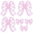 thumbnail image 1 of CD4-6 Pcs Bow Patches - Pink Embroidered, Self-Adhesive & Iron On, Sew On - For Clothes, Shoes, Hats, Jeans, Jackets, Bags & DIY (2 Styles)*04, 1 of 8
