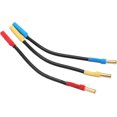 thumbnail interactive-video image 1 of 4mm Male To 4mm Female 6 Inch ESC Extension Adapters (10AWG, 200°C Flexible Wire) – For RC Brushless Motors, Made In USA 1 of 6
