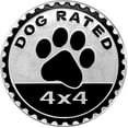 thumbnail image 1 of XD5-Black Dogs Badge Rated Car Emblem, 4 x 4 Metal Automotive Badge 3D Car Emblems Decals Stickers Compatible for Jeep Wrangler Vehicles Trucks SUV, for Jeep Wrangler Accessories,-5, 1 of 8