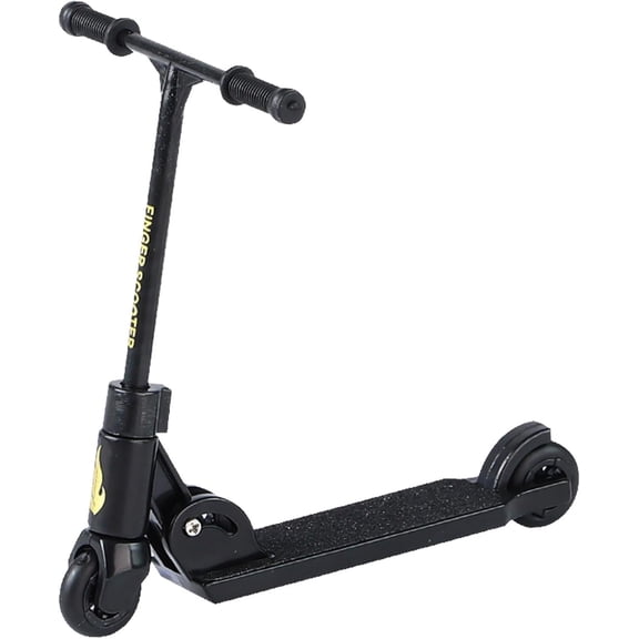 XD5-Black T Head Finger Scooter,2-Wheeled Scooter,Foldable Finger Scooter with Brake,Finger Board Accessories,Educationa,Finger Toys,Non-Slip Fun Finger Skateboards,Finger Boards and-5
