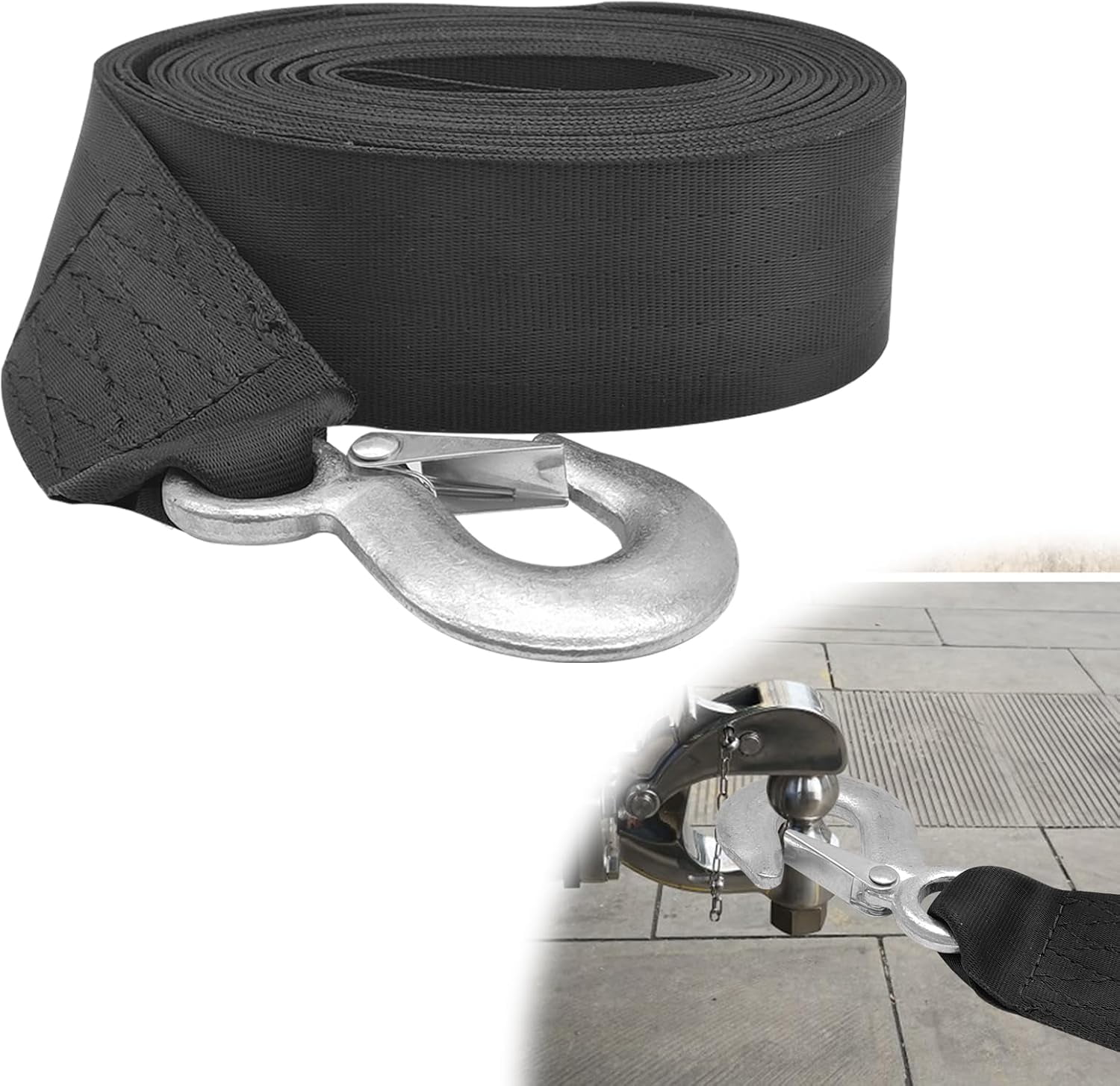 Boat Stuff Botepon Arine Boat Trailer Winch Strap With Hook, Arine