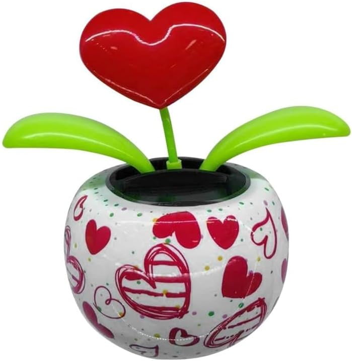 XD5-Red Solar Powered Dancing Figurines, Solar Dance Flower