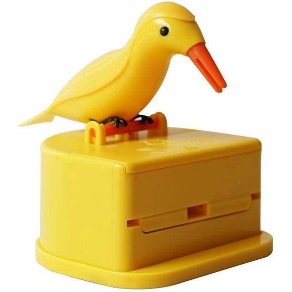 XD5-Woodpecker Toothpick Dispenser,Telescopic Toothpick Box for Home,Bird Toothpick Dispenser,Kitchen Decoration, Cute Little Bird Push-Type Automatic Toothpick Holder with a-5