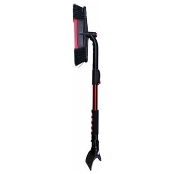 XD9540 Snow Broom / Ice Scraper, Pivot Head, Flex Blade, Handle Extends to 39 In. - Quantity 12