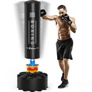 XDDIAS Punching Bag with Stand, Punching Bag for Adults, Boxing Bag with Stand 70''-205lbs Freestanding Punching Bag for Adult Youth Kids - Men Women Stand Kickboxing Bag for Home Office Gym