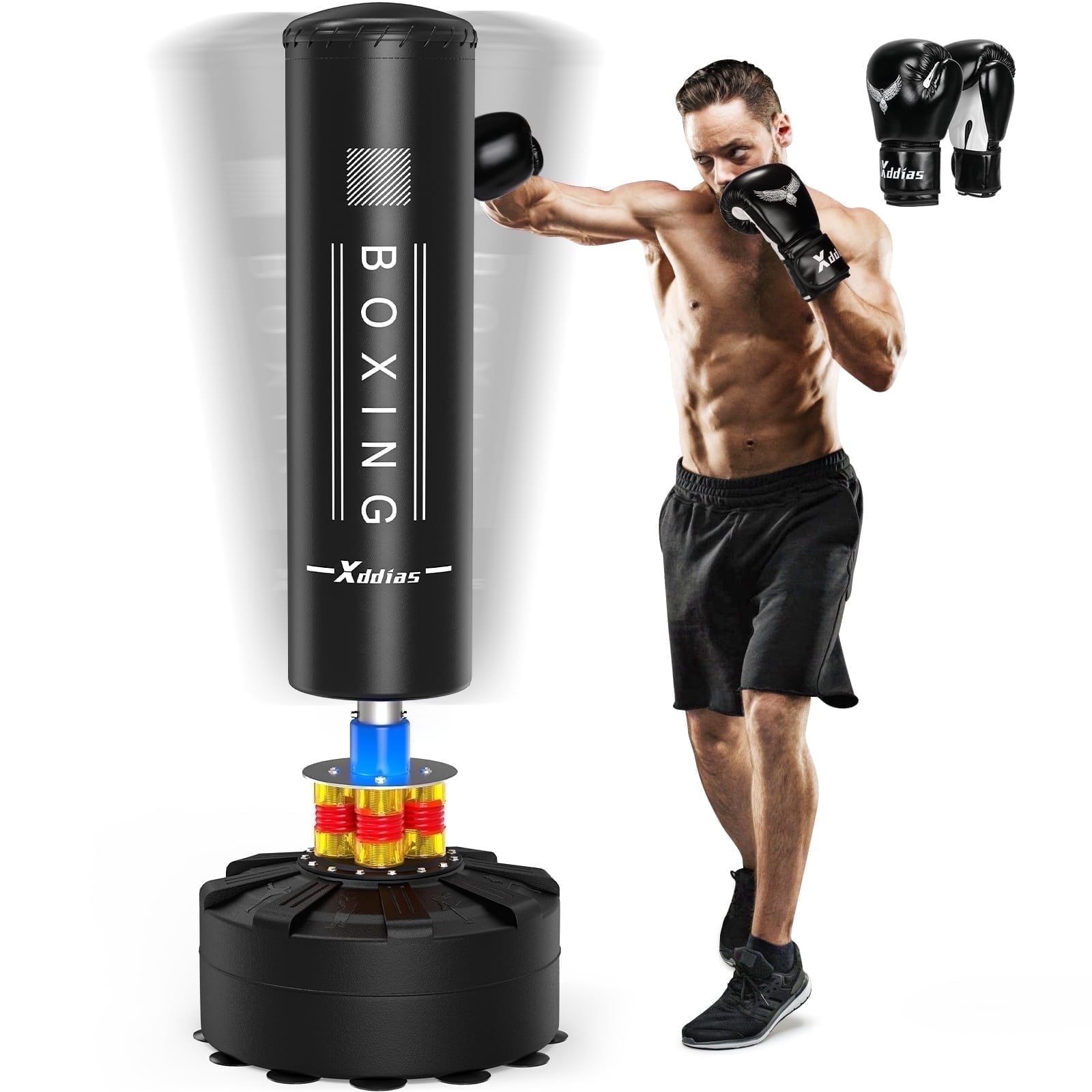 BOMBER LONGA 15A 14A 15本セット XDDIAS 70''-205lbs Freestanding Punching Bag with Stand for Adults