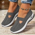 thumbnail image 1 of XDDLITP Orthopedic Arch Support Sneakers for Women: Woven Mesh Upper, Breathable & Lightweight, Slip-On Design for Easy Wear, Perfect for Work, Travel & Daily Comfort,Dark Gray 41(US-9), 1 of 8