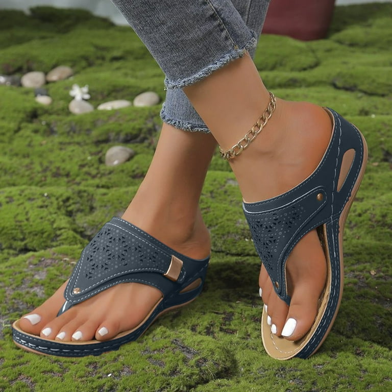 Beach Flops Sandals For Women Orthopedic Slippers Arch Support