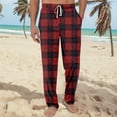 XDDLITP Plaid Pants for Men Matching Plaid Pj Pants Comfy Pajama Pants