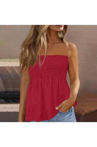 トップス BADBLOOD Tube Top red MUSINSA | BADBLOOD Classic Logo Tube Top - Red