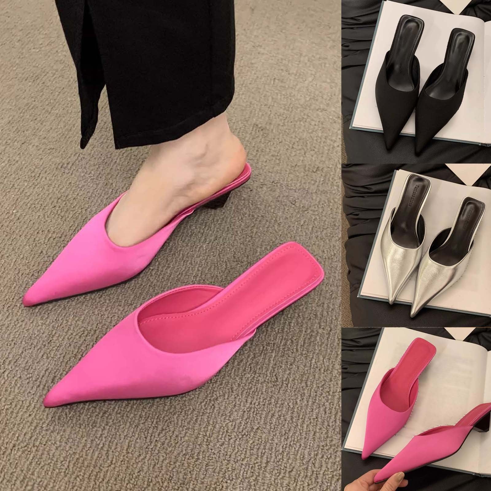 靴 Bit slingback mules Tatoosh 70 studded leather mules in black - Christian