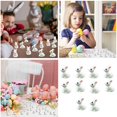 thumbnail image 1 of XDDST 10 Pcs Rabbit Miniature Figurines Easter Bunny Mini Resin Bunny Figurine Rabbits Fairy Garden Miniature Ornaments for Easter Egg Fillers Dollhouse Cake Home Decor, 1 of 9