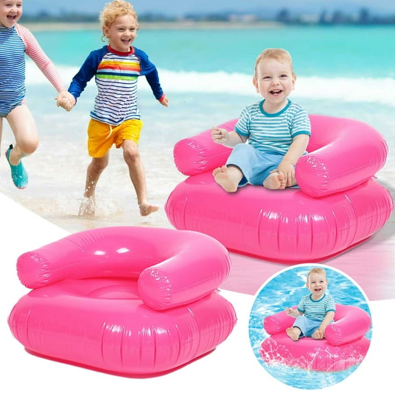 XDDST 27.5 Inch Swimming Pool Chair Sequin Inflatable Sofa Chair for Boys Girls 200 Pounds Bearing Capacity Portable Inflatable Couch for Camping Beach Pool Inflatable Sofa
