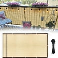 thumbnail image 1 of XDDST Balcony Privacy Screen Cover 3'3 Beige Balcony Sunshade Net Fence Privacy Encryption Thickening Sun Outdoor Insulation Garden Net Courtyard, 1 of 9