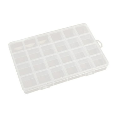 XDDST Dividers Craft Tackle Organizer Storage Containers Box Clear Jewelry Storage Box Detachable Case Craft Beads Organizer