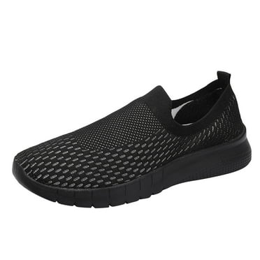 XDDST Dress Sneakers for Men Solid Color Mesh Casual Shoes Comfortable Breathable Soft Sole Sneakers