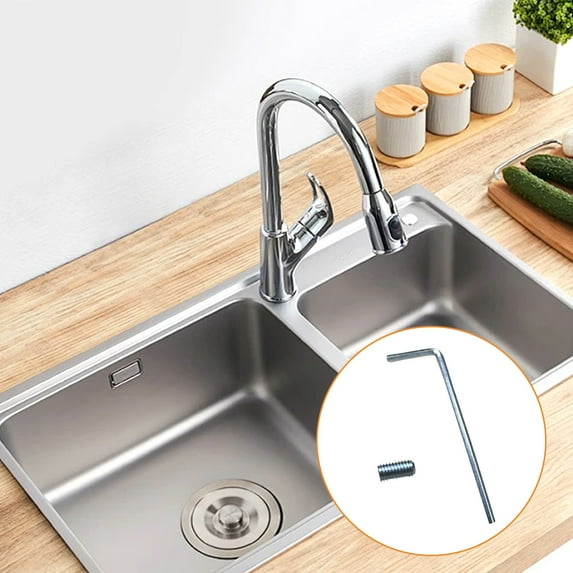 XDDST Faucet Handle Screw Accessories Set Compatible with Single Handle Kitchen Faucet Include 5/10/20Screws and HexWrench Lavatory and Kitchen Faucets Replacement Kit