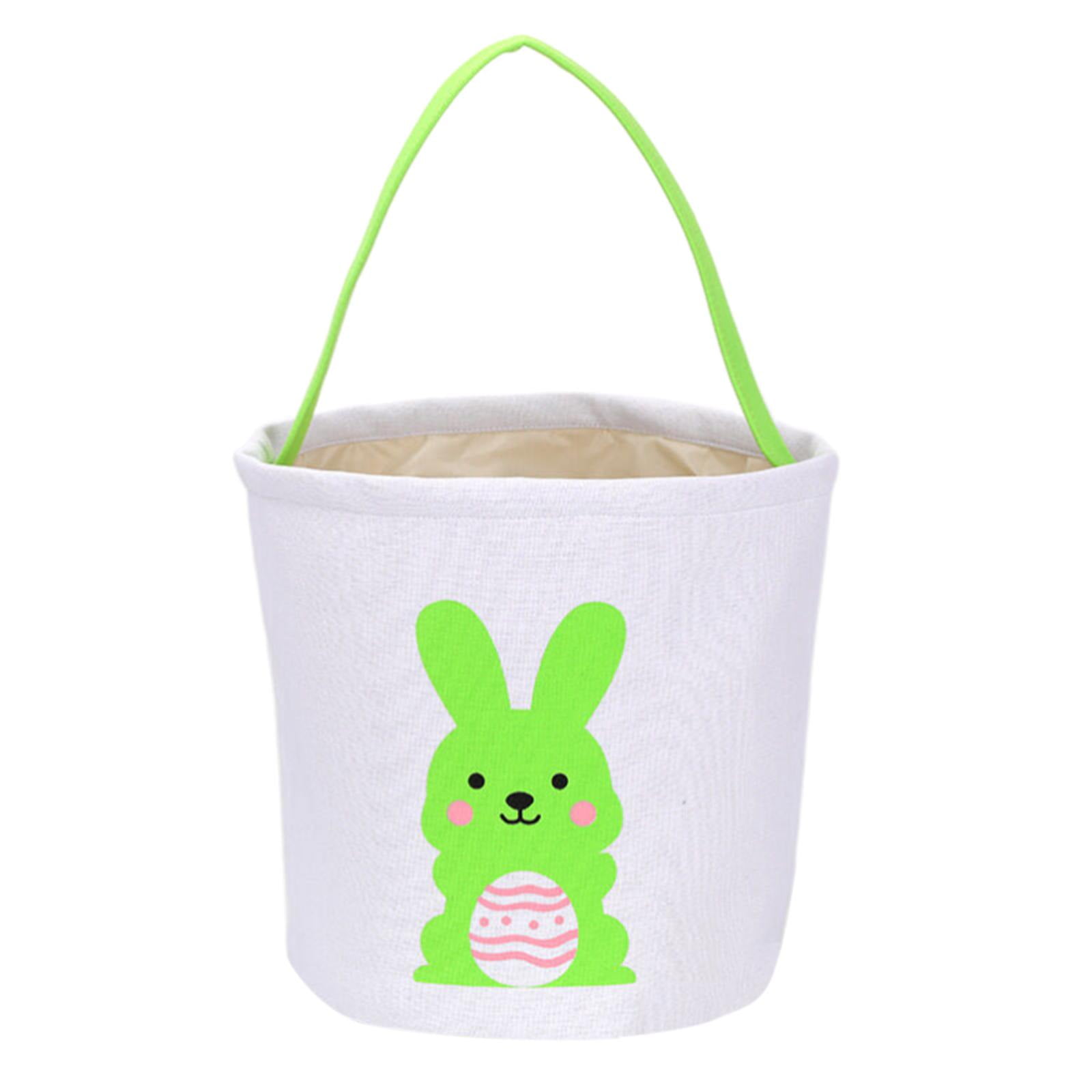 XDDST Gift Animal Holiday Rabbit Cute Candy Canvas Printed Carry Basket ...