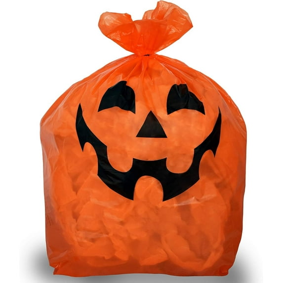 XDDST Halloween Porch Decor Pumpkin Leaf Bags Decorations Jack O Outdoor Yard Fall and Leaves Pumpkins Decorating Bag with Ties Halloween Stuff