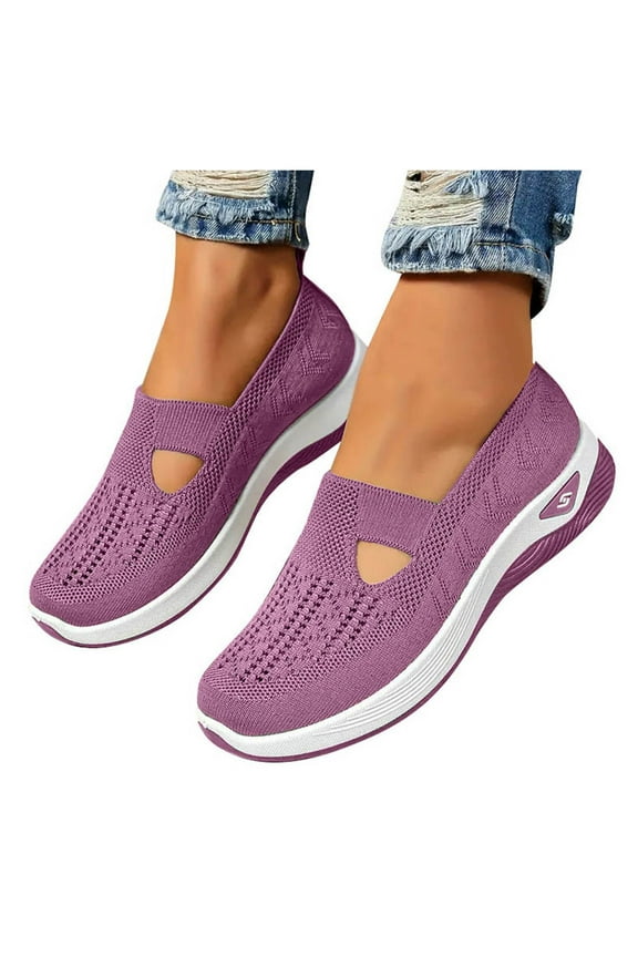 Large Size Shoes for Women Flat Hiking Shoes Lightweight Walking Shoes Breathable Trekking Shoes