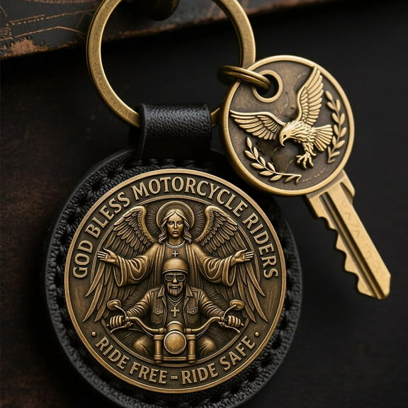 XDDST Motorcycle Blessing 2" God Motorcycle Challenge AngelReligious Pocket Ride Keepsake Gift for And