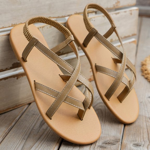 XDDST Sandals Women Women Sandals Comfortable Sandals Women Flip Flops Dressy Summer Walking Shoes Slippers Women's Casual Strappy Sandal
