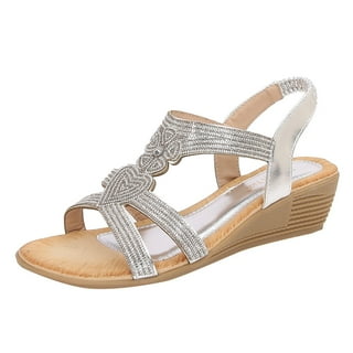 Silver Wedge Sandals Silver Wedge Sandals