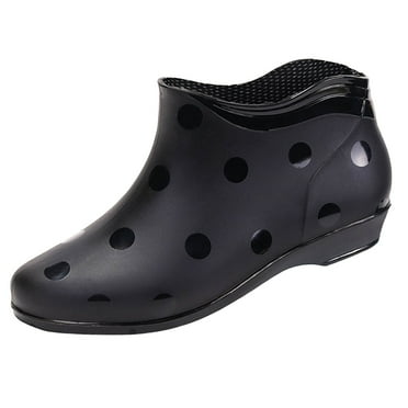 XDDST Walking Shoes for Men Women's Fashionable Casual Short Tube Slip Rain Boots