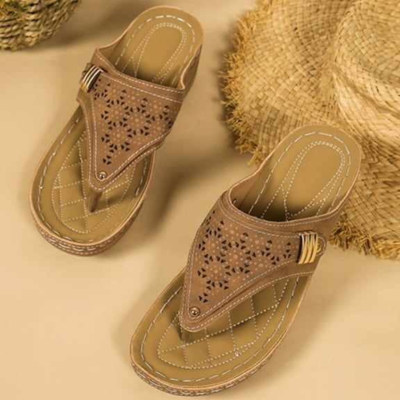 XDDST Womens Summer Sandals 2025 Trendy Sandals Women Dressy Summer Wedge Sandals for Womens Comfortable Platform Shoes