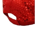 thumbnail image 1 of XDIAHBPL Baseball Caps Sun Hats For Women New Unisex Pure Color Sequined Baseball Red, 1 of 3