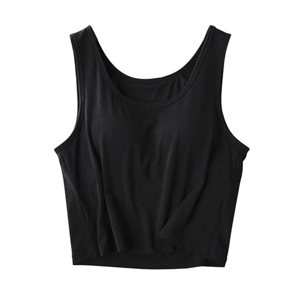 XDIAHBPL Camisole Tops For Women Solid Color With Chest Pad One Tank Top Sling Tank Tops