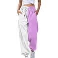 thumbnail image 1 of XDIAHBPL Casual Pants For Women Womens Pants Fashion Loose Breathable Colorblocking Side Pockets, 1 of 4
