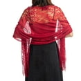 thumbnail image 1 of Scarf For Women Casual Pink Shawl Lace Shawl Bride's Bridesmaid Evening Dress Cheongsam Shawl Party Dinner Hollowed Out Lace Shawl Scarf, 1 of 3