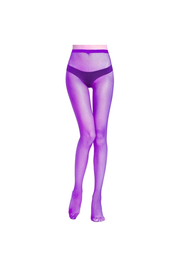 Socks For Women Long Tube Suspender Stockings Purple