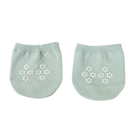XDIAHBPL Socks For Women Sock Half Foot Summer Non Slip Half Solid Color Non Slip Glue Front Foot Slipper Full Half Foot Green