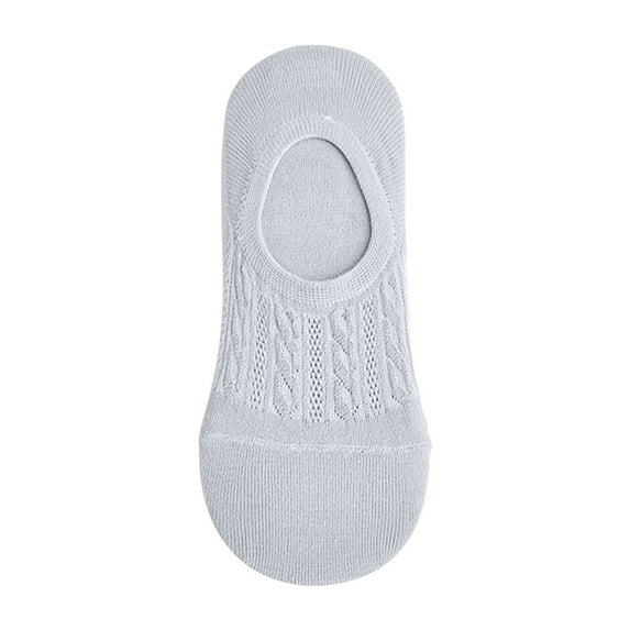 XDIAHBPL Socks For Women Sock No Show For Cotton Mesh Ventilating Liner No Slip Low Cut For Sneakers Gray
