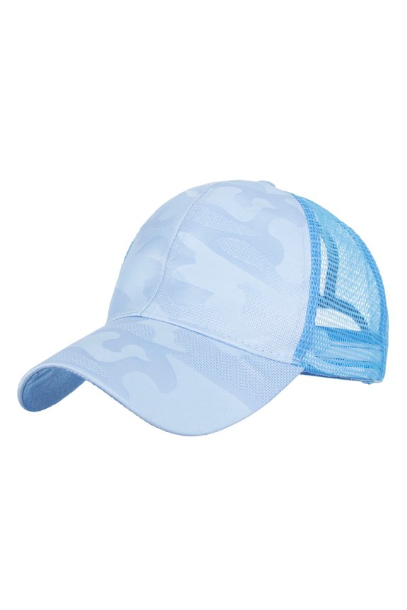 Sun Visors For Women Men Breathable Beach Adjustable Hip Hop Sun Womens Hats Blue