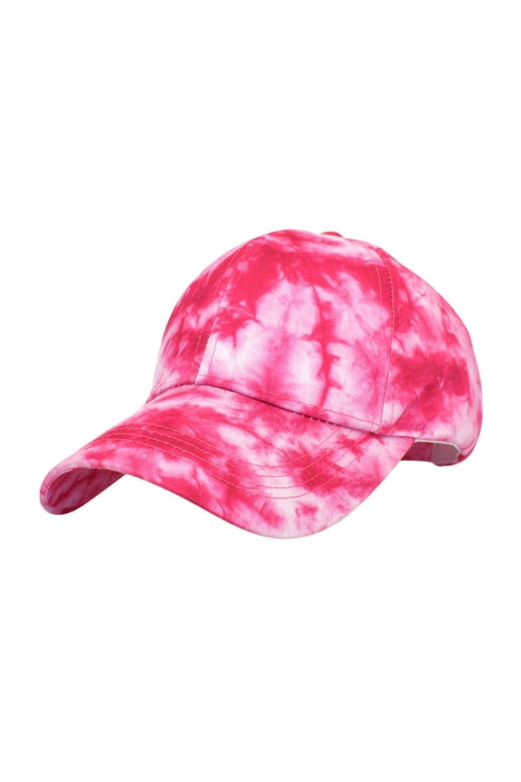 Sun Visors For Women Unisex Men Tie-dyed Sun Adjustable Hip Hop Womens Hats Red