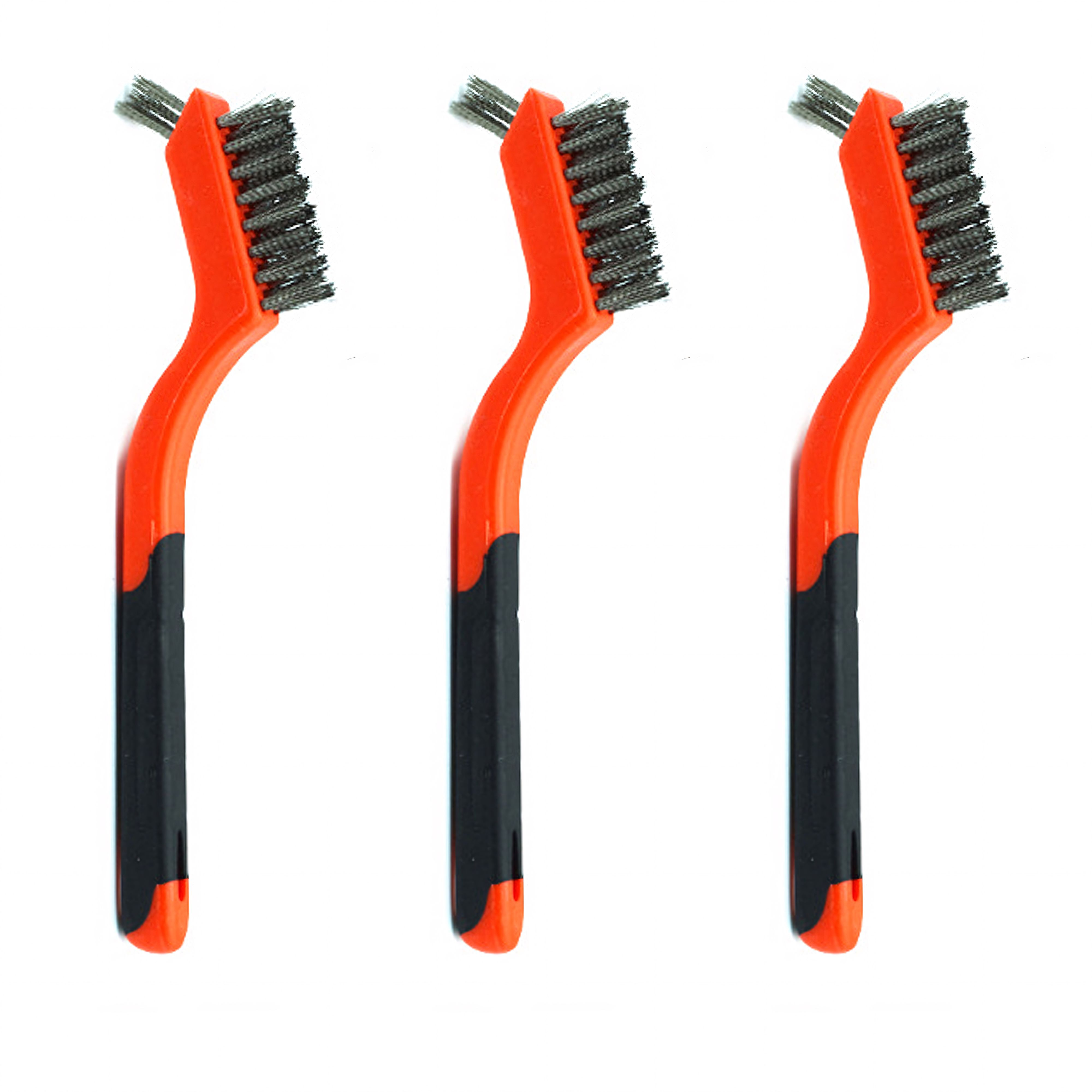 HuiYiHai Mini Wire Brush Set For Cleaning And Rust Removing 7 Inch Industrial Wire Brushes Of