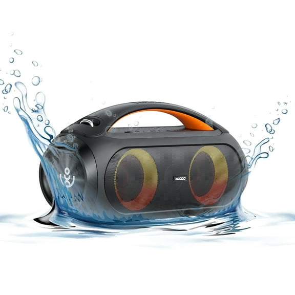 XDOBO Portable Bluetooth Speaker Wireless, 80W Loud Outdoor Bluetooth Speaker IPX5 Waterproof, Small Portable Speaker with Deep Bass, 8H Playtime