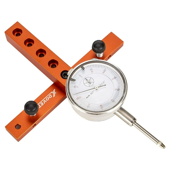 XDOVET Precision Dial Indicator,Table Saw Gauge Basic Kit for Aligning and Calibrating Work Shop Machinery Like Table Saws, Band Saws and Drill Presses