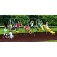 thumbnail image 1 of XDP Recreation Rising Sun Metal Swing Set with See Saw, Glider, Stand N Surf, Swing, Deluxe Trapeze, Fun Glider and Wave Slide, 1 of 15