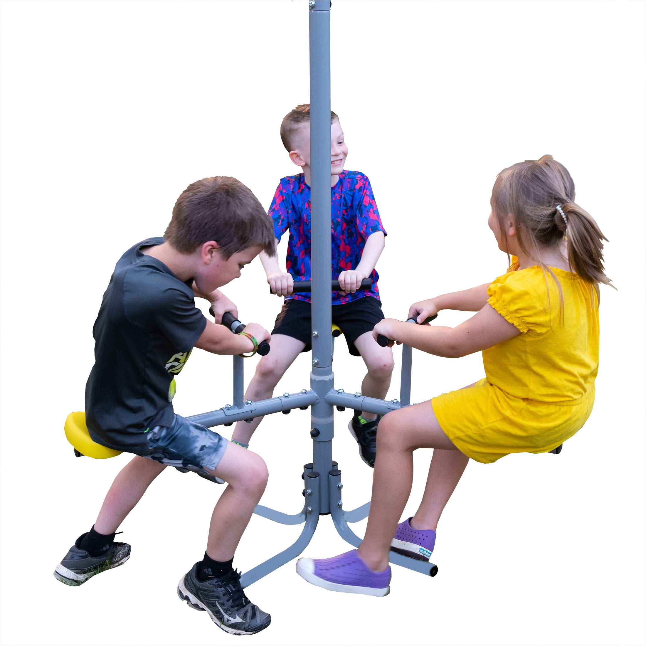 XDP Recreation Triple Fun-Go-Round 360 Degree Outdoor Spinning Ride