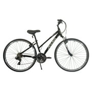 XDS Cross 200 21sp, Womens 700C Hybrid City Commuter Bike, Color: Shiny Black, Frame Size: 17