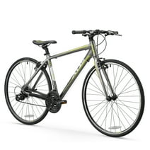 XDS T150 24sp Men's 700C, Hybrid City Commuter Bike, Grey, Frame Size: 17"