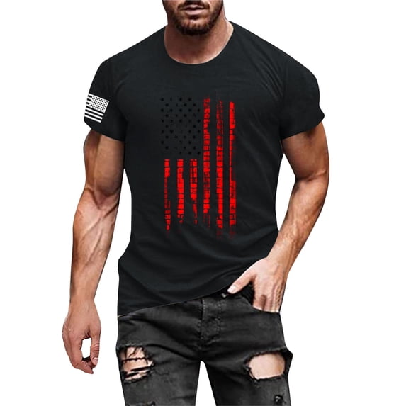 XDZJLR 250Th Anniversary Shirt For Men Short Sleeve Crew Neck Independence Day Graphic T-Shirts American Flag T-Shirt 4Th Of July Shirts 250 Years Birthday Patriotic Tees Tops Tshirts M-3Xl