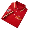 thumbnail image 1 of XDZJLR 4Th Of July Shirts Men Patriotic Short Sleeve Casual Comfort Commemorative Graphic Collared Independence Day Men's Polo Shirts S-5Xl, 1 of 5