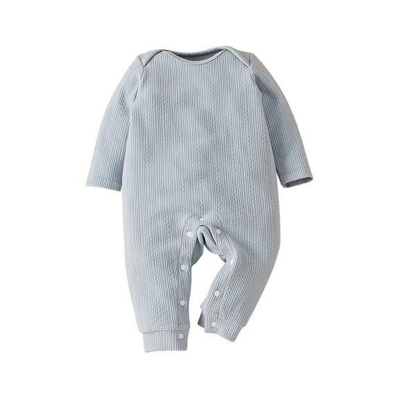 XDZJLR Baby Boy Girl Pajamas Cotton Long Sleeve Flying Sleeve Solid Color Cute Infant Bodysuit Sleepwear 0-3 Months